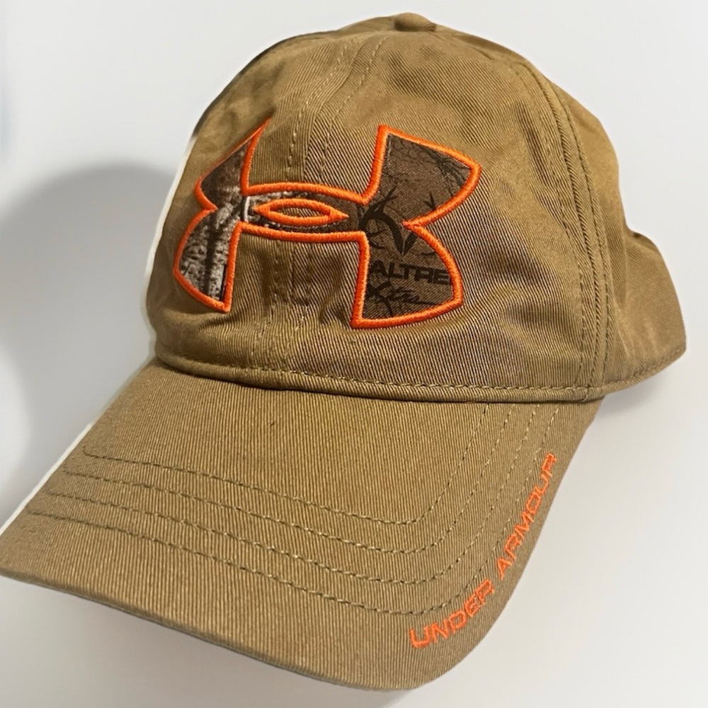 NWOT Under Armour RealTree Tan Khaki Camo Hat Unisex OSFA